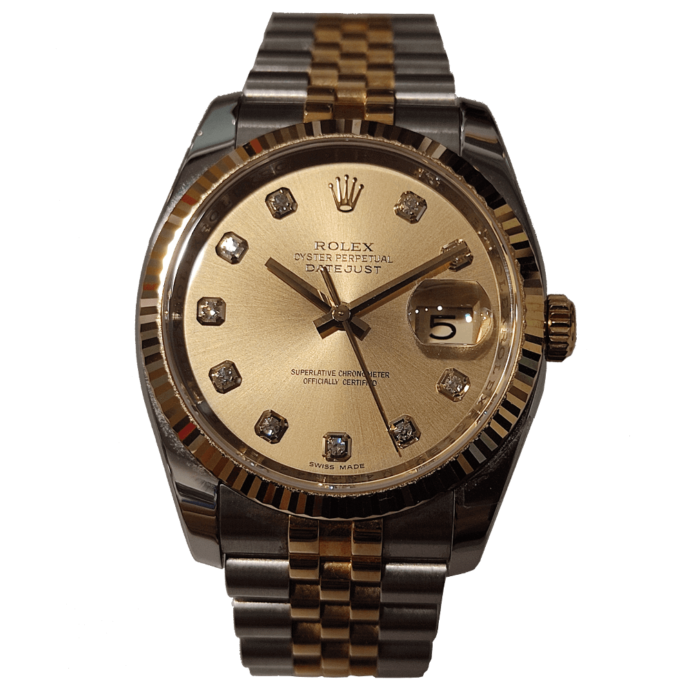 רולקס דייטג’אסט 36ממ משולב זהב צהוב 18 קרט