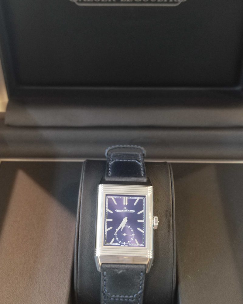 Jaeger LeCoultre Reverso Tribute Blue Monoface Small Seconds Gothelf