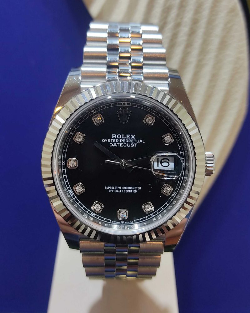 Rolex Datejust 41mm Black Diamonds Dial 