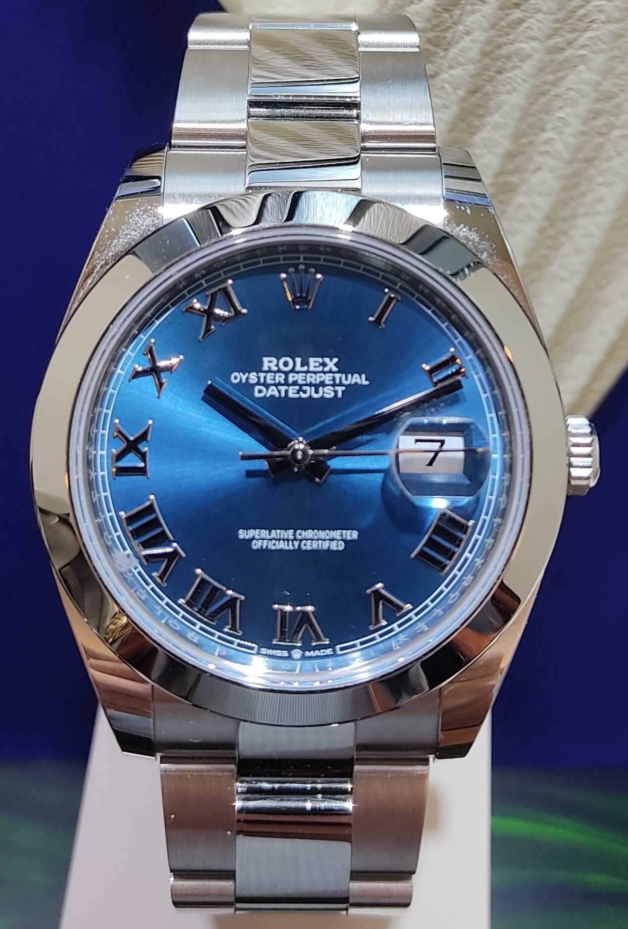 Rolex Datejust 41mm Blue Roman Dial 