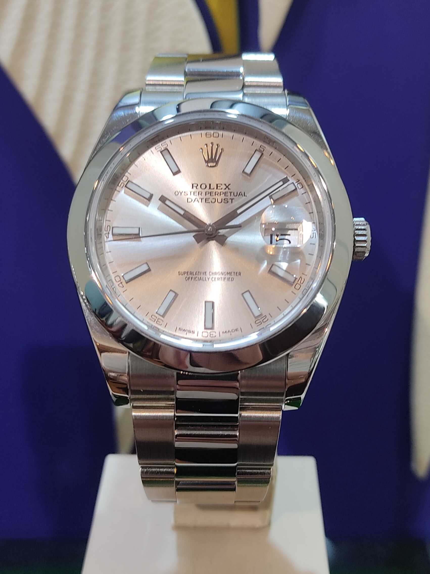 Rolex Datejust 41mm Steel Silver Dial 