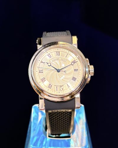 Breguet Marine 5817 Steel Automatic Blue Rubber Strap