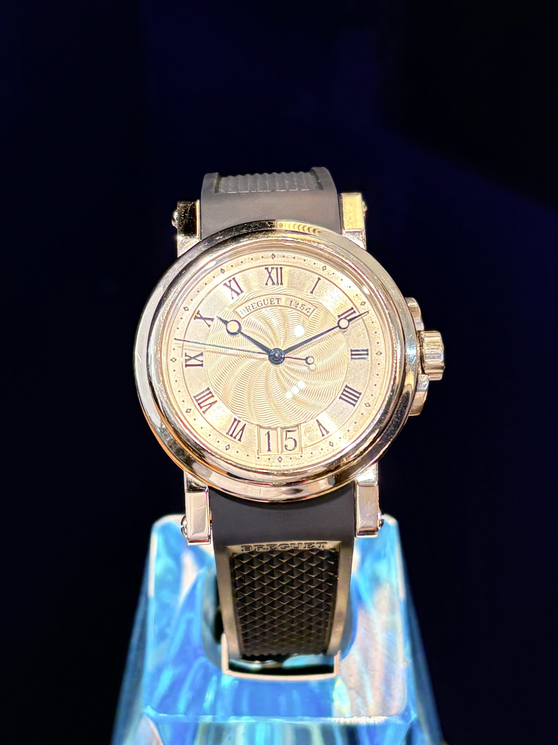 Breguet Marine 5817 Steel Automatic Blue Rubber Strap