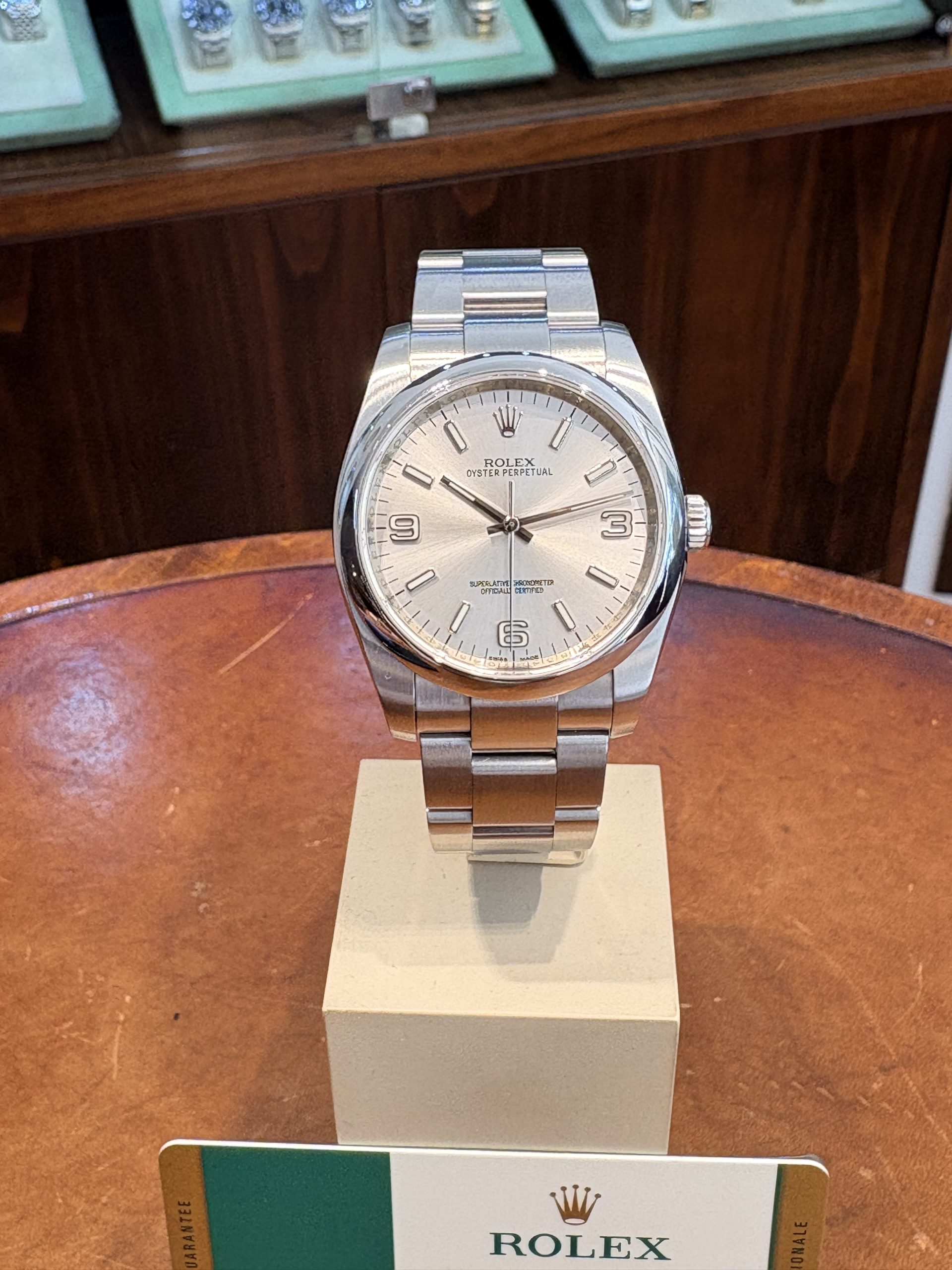 רולקס אויסטר פרפטואל 36ממ לוח סילבר