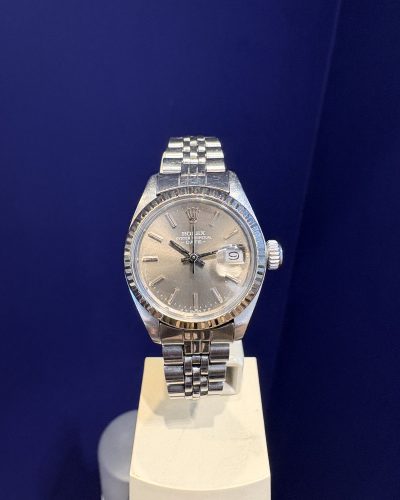 רולקס אויסטר פלדה עם באזל זהב לבן 18 קראט ליידי דייט וינטג' 26מ"מ דגם.6917