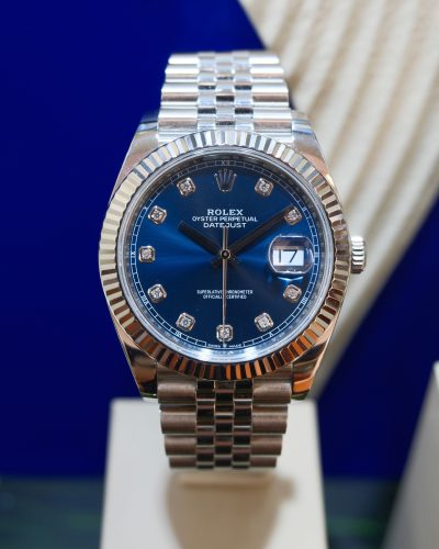 Rolex Datejust 41mm Blue Diamonds Dial