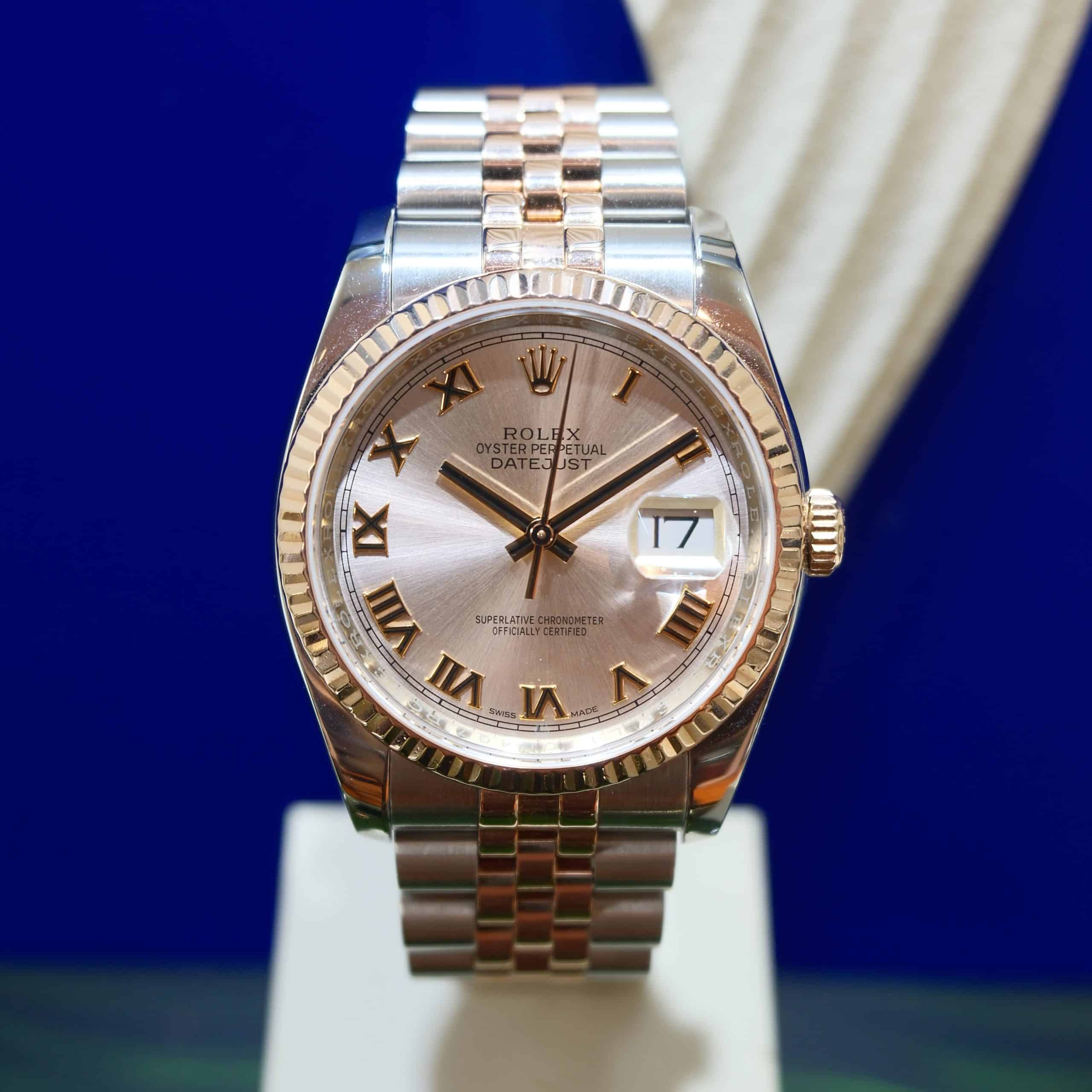 Rolex Datejust 36mm Steel & Rose Gold Pink Dial ref.116231
