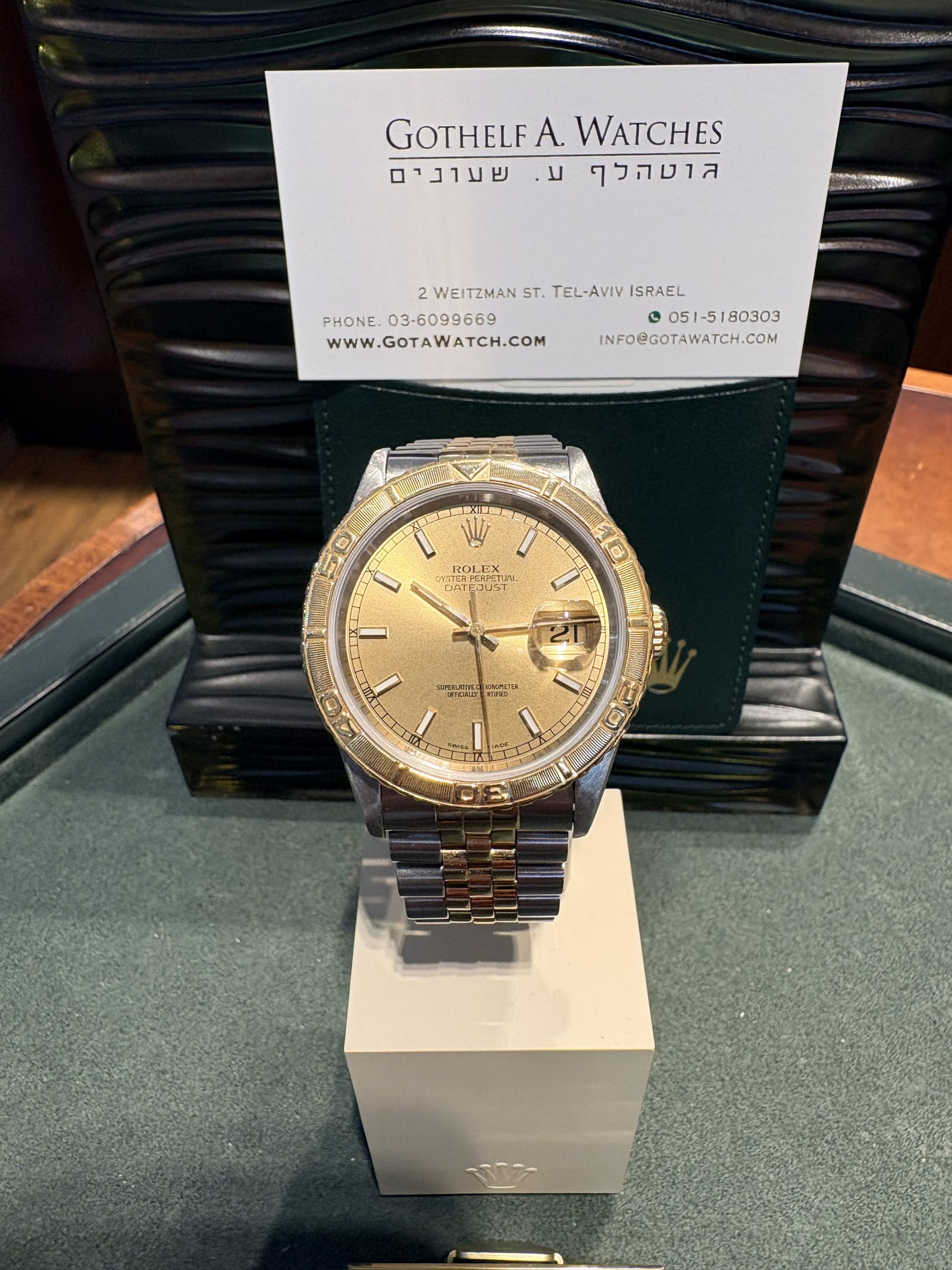 Rolex Datejust Turn-O-Graph Steel & 18k Yellow Gold 36mm Ref.16263 + Papers!!