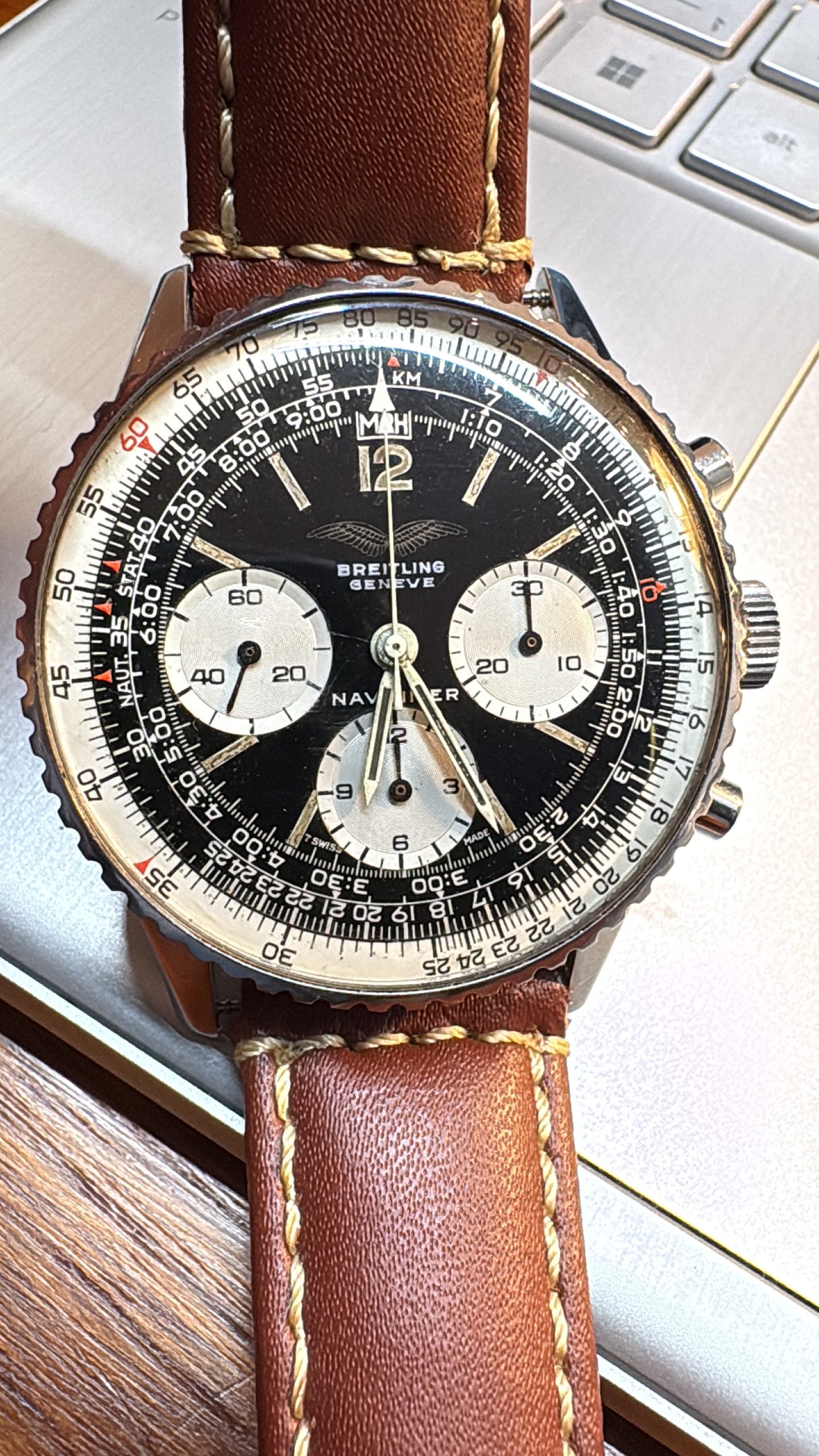Breitling Navitimer Chronograph Vintage 1960's ref. 806 Venus 178 movement - Image 3