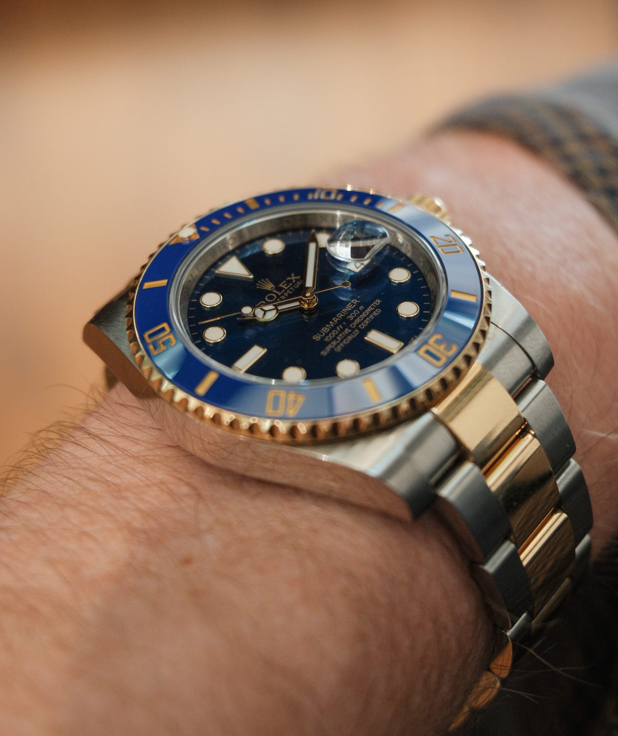 Rolex Submariner Blue Ceramic Steel & 18K Gold 116613 - Image 4