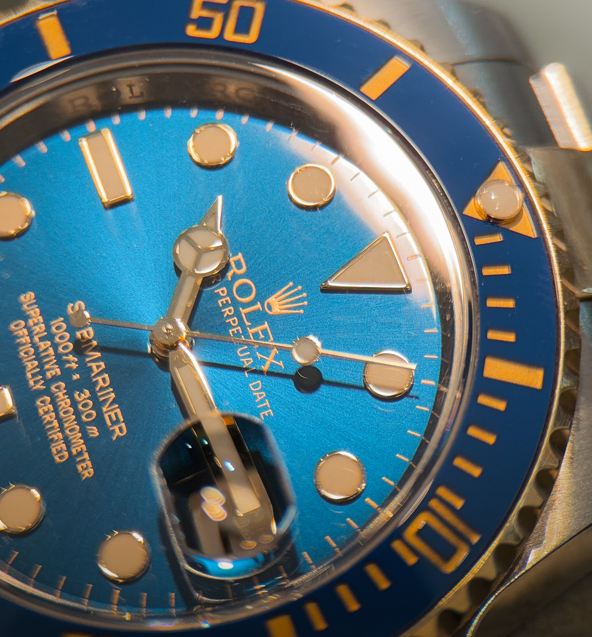 Rolex Submariner Blue Ceramic Steel & 18K Gold 116613 - Image 5