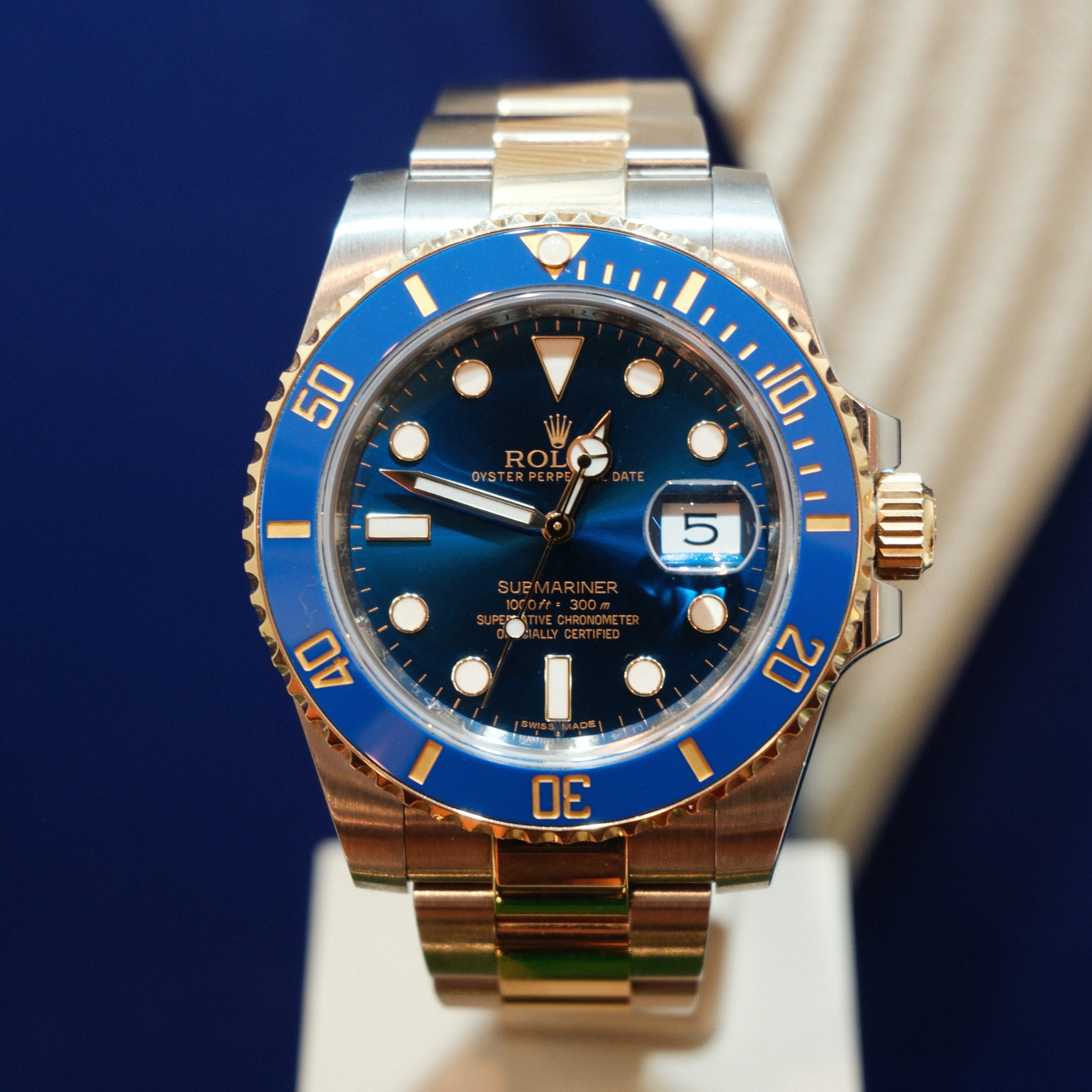 Rolex Submariner Blue Ceramic Steel & 18K Gold 116613