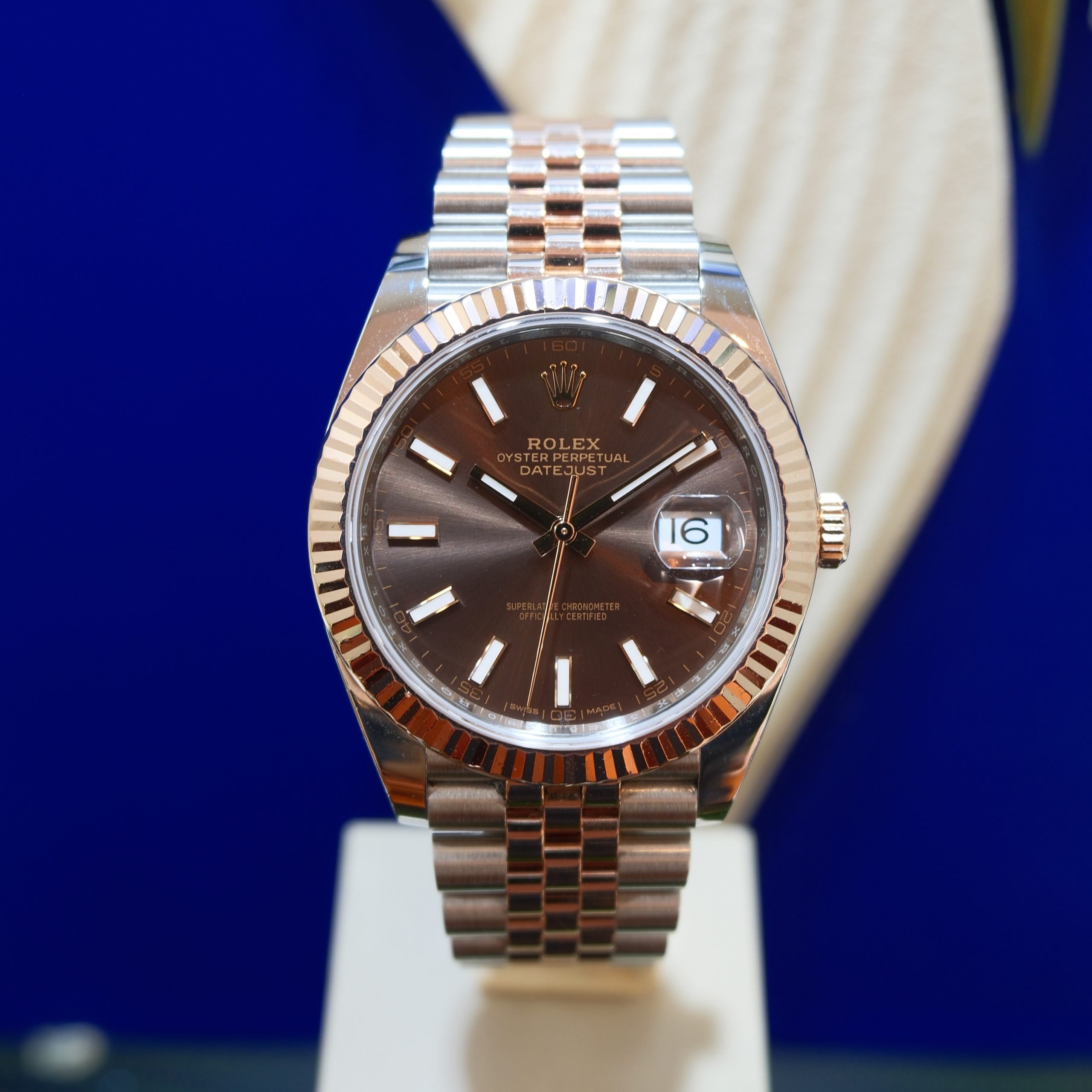 Rolex Datejust 41mm Rose Gold Chocolate Dial ref.126331