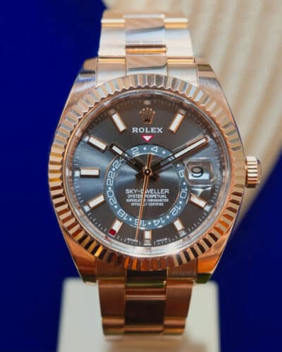 Rolex Sky-Dweller Rose Gold Rhodium Dial