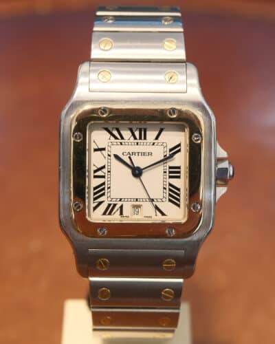 Cartier Santos Galbee Steel & 18k Gold Quartz ref.1566