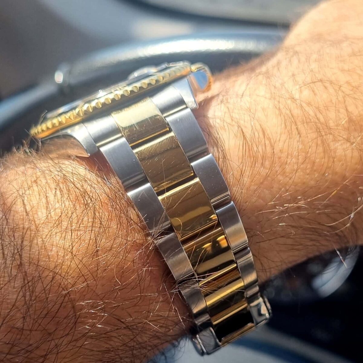 Rolex Submariner Blue Steel & 18K Gold 16613 Pre-owned 2002 | Gothelf A. Watches — 5