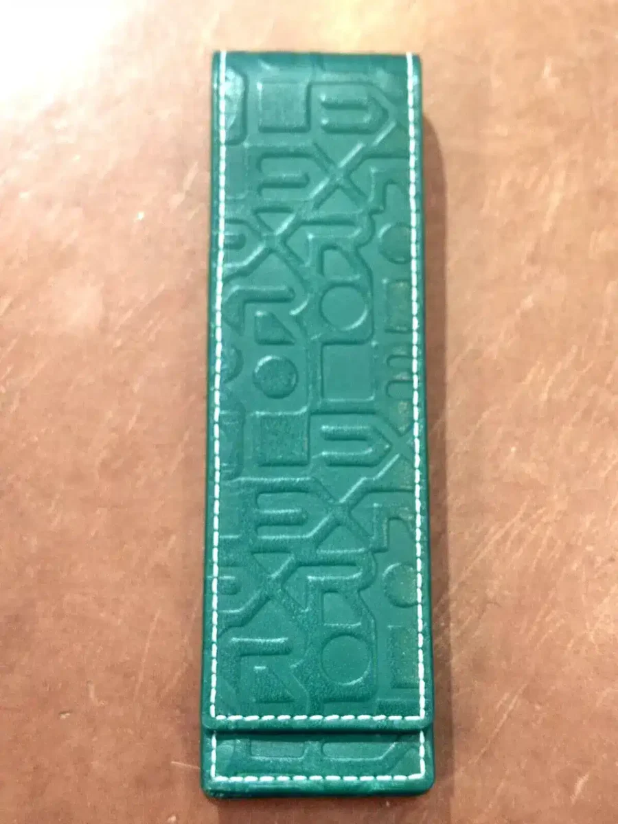 NEW Rolex Authentic Luxury Green Jubile Embossed Leather Pen Pouch Case | Gothelf A. Watches
