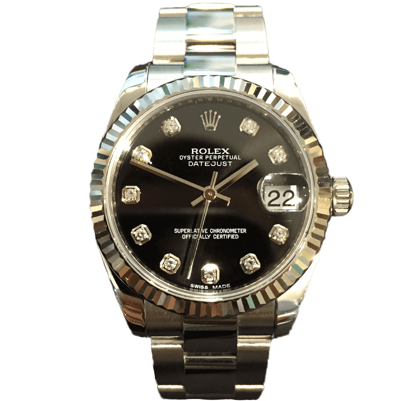 Rolex Datejust 31mm Steel Diamond Dial 178274D | Gothelf A. Watches