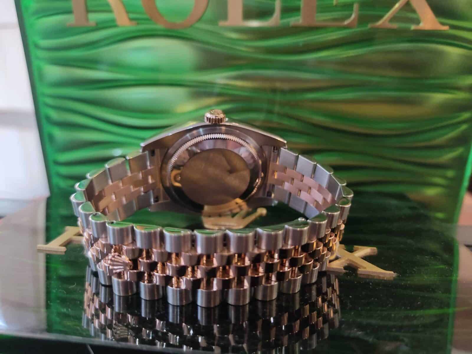 Rolex Datejust Steel & Rose Gold Pink Diamonds Dial 36mm | Gothelf A. Watches — 3