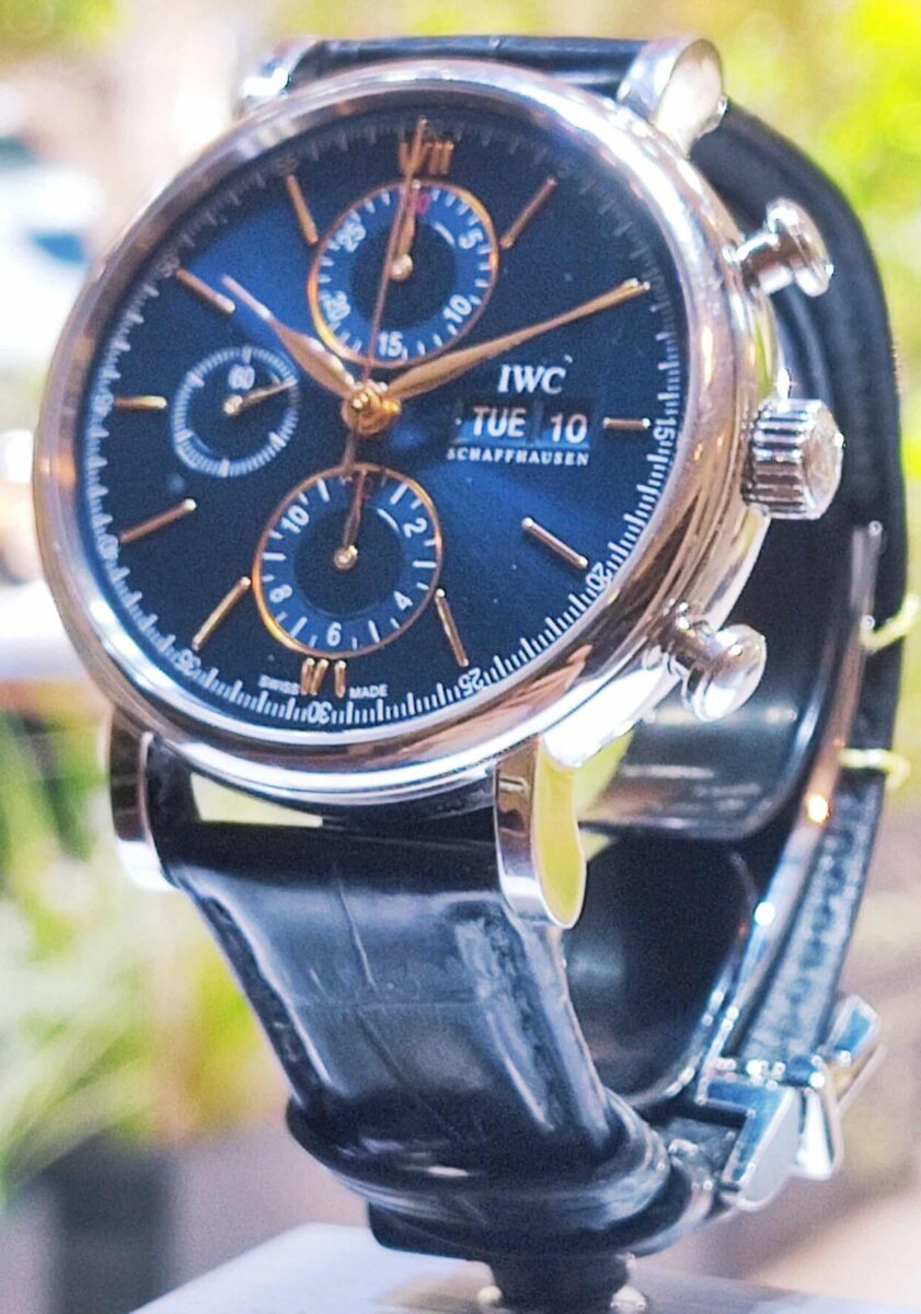 IWC Portofino Chronograph Steel Automatic Blue Dial | Gothelf A. Watches — 2
