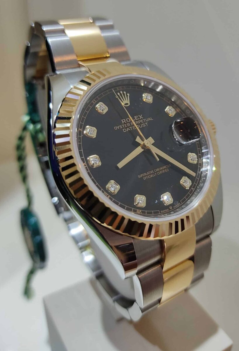 Rolex Datejust 41mm Steel & Gold Black Diamond Dial 2021 | Gothelf A. Watches — 3