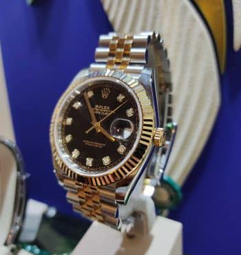 Rolex Datejust 41mm Steel & 18K Gold Black Diamonds Dial 2020 | Gothelf A. Watches — 2