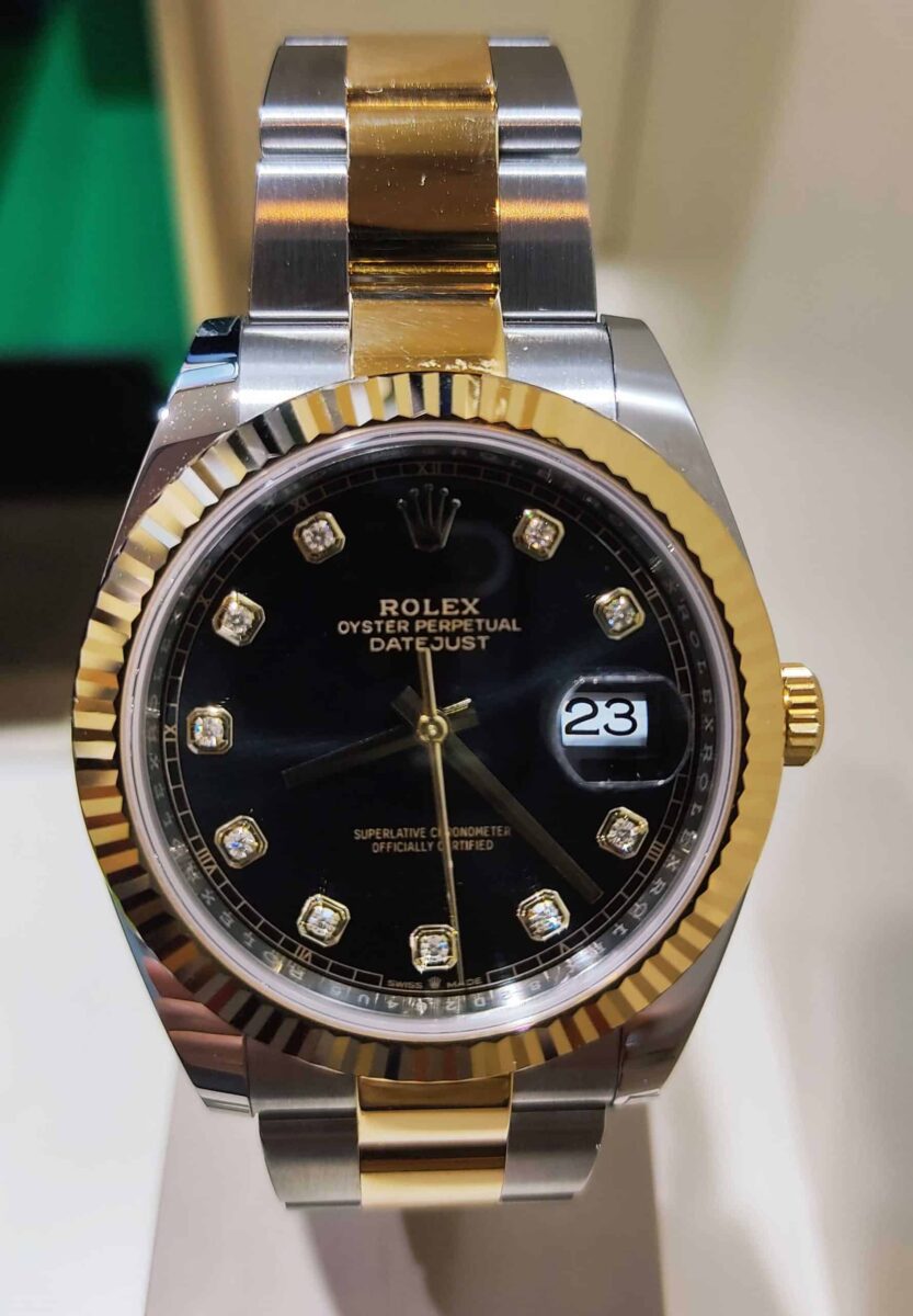 Rolex Datejust 41mm Steel & Gold Black Diamond Dial 2021 | Gothelf A. Watches