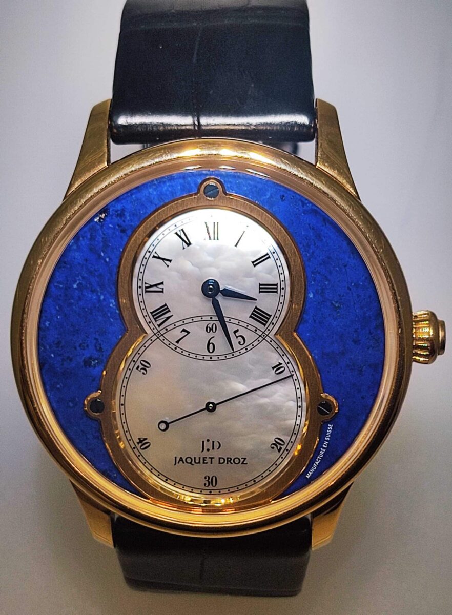Jaquet-Droz Lapis Lazuli & Mother of Pearl Rose Gold Limited Edition Watch | Gothelf A. Watches