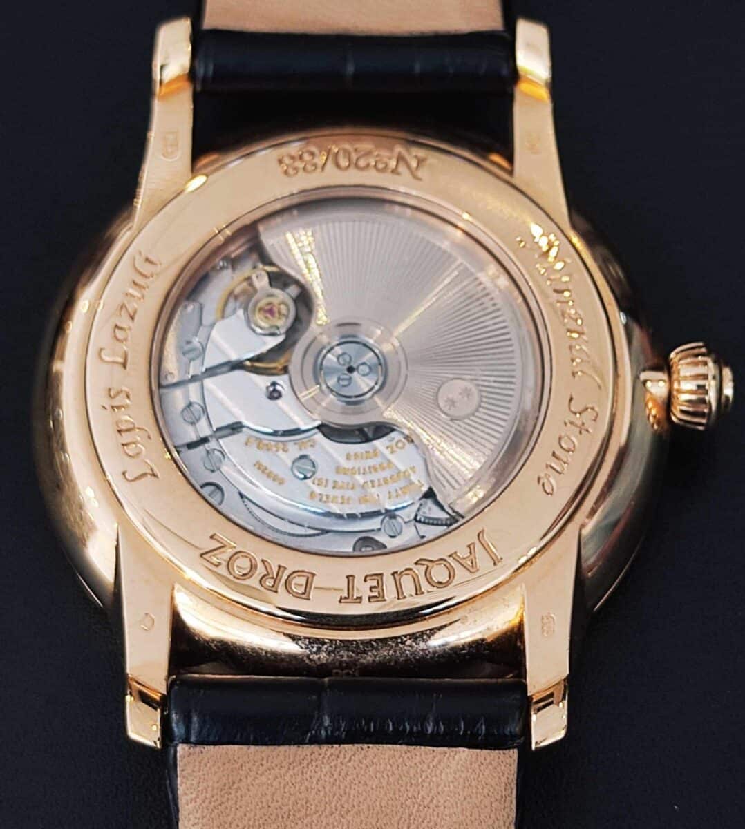 Jaquet-Droz Lapis Lazuli & Mother of Pearl Rose Gold Limited Edition Watch | Gothelf A. Watches — 4