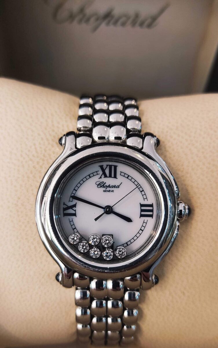 Chopard Happy Sport Diamonds Steel Quartz Ladies Watch | Gothelf A. Watches