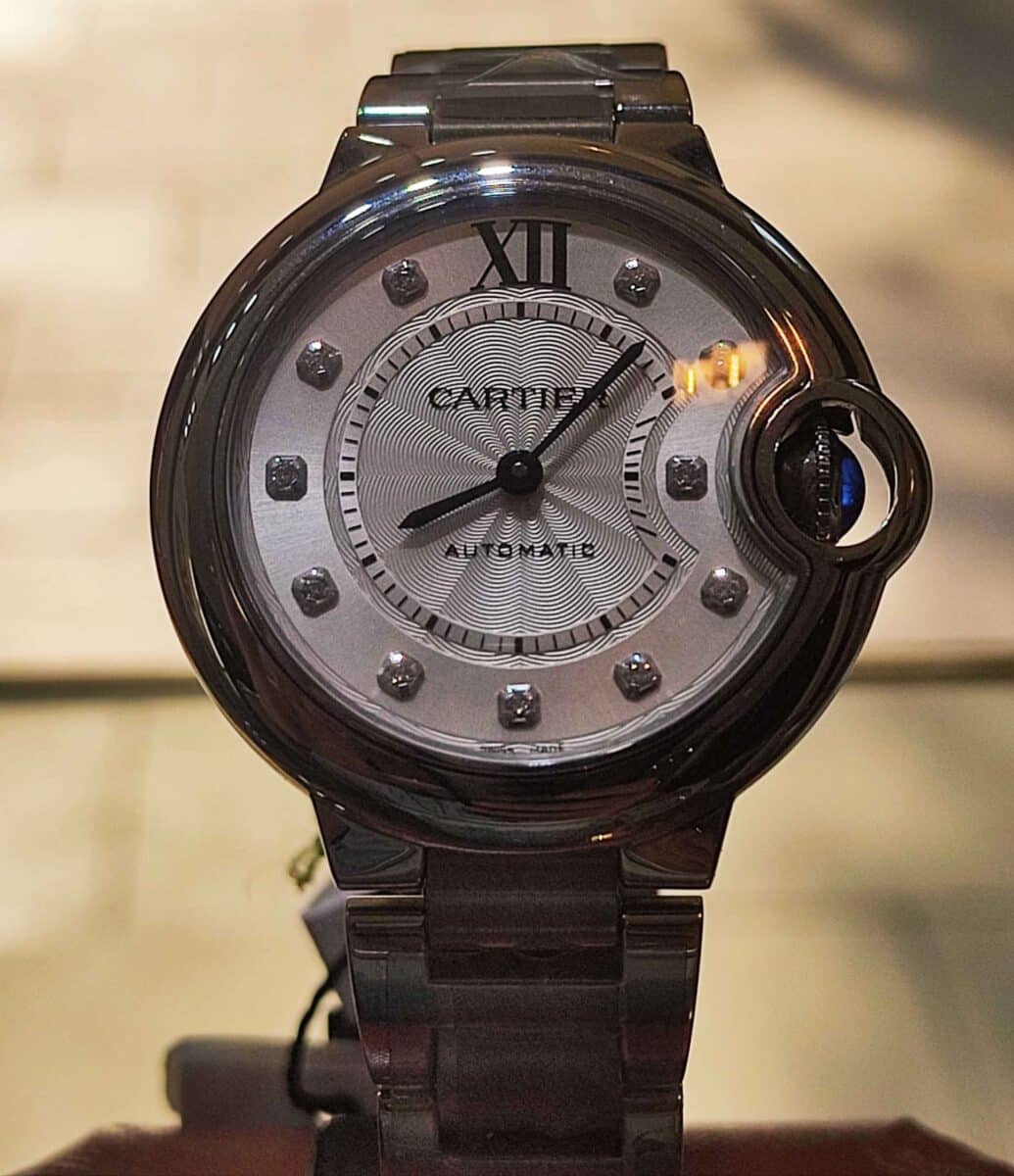 Cartier Ballon Bleu 33mm Diamonds dial New Watch | Gothelf A. Watches — 4