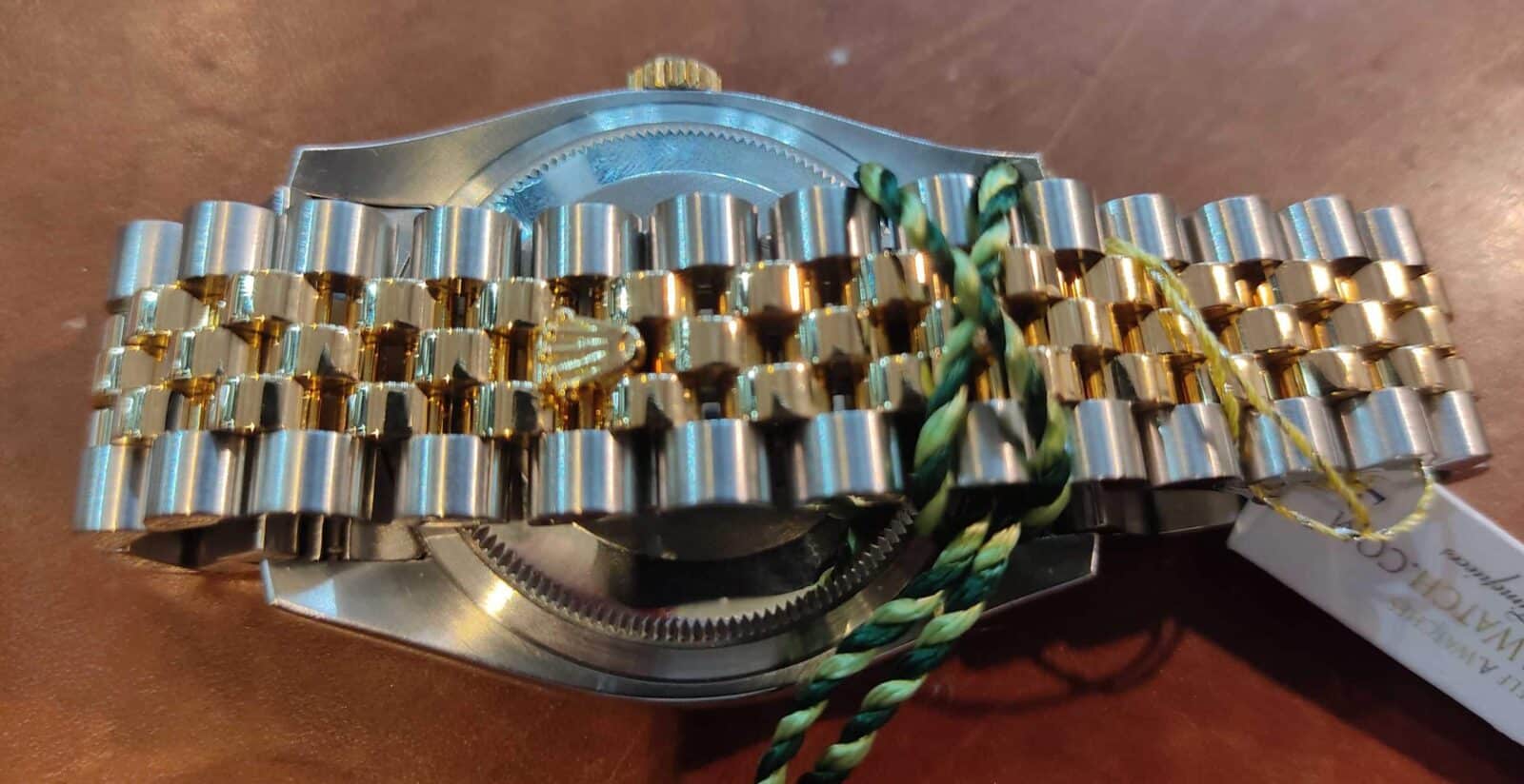 Rolex Datejust Two Tone 36mm Original Black Diamonds Dial & Original Factory Diamonds Bezel | Gothelf A. Watches — 4