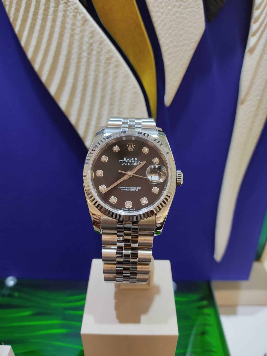 Rolex Datejust 36mm Black Diamonds Dial | Gothelf A. Watches — 2