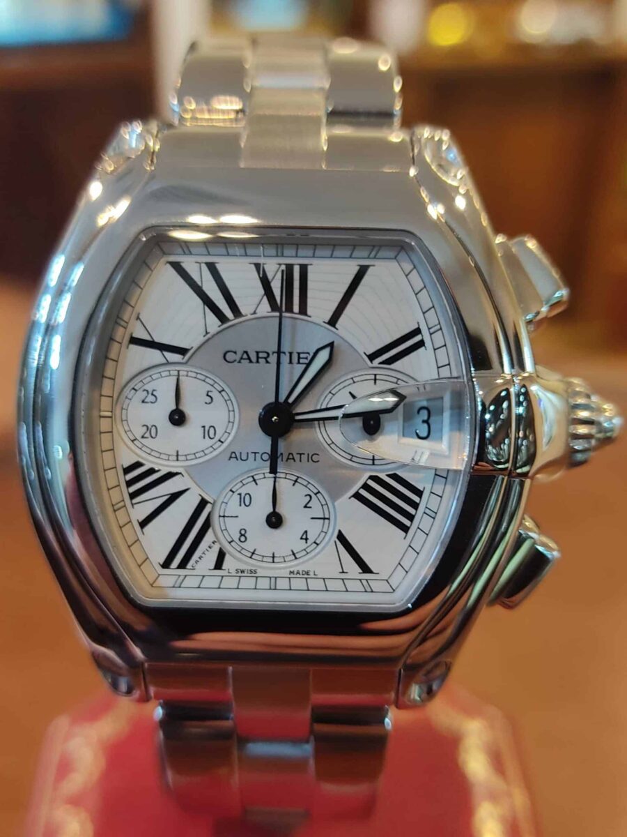 Cartier Roadster XL Chronograph Steel Automatic | Gothelf A. Watches