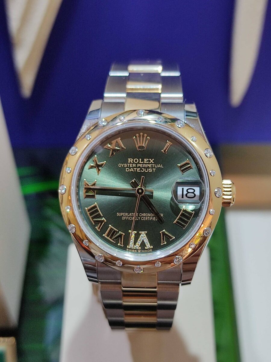 Rolex Datejust Ladies Green Diamonds 31mm | Gothelf A. Watches — 3