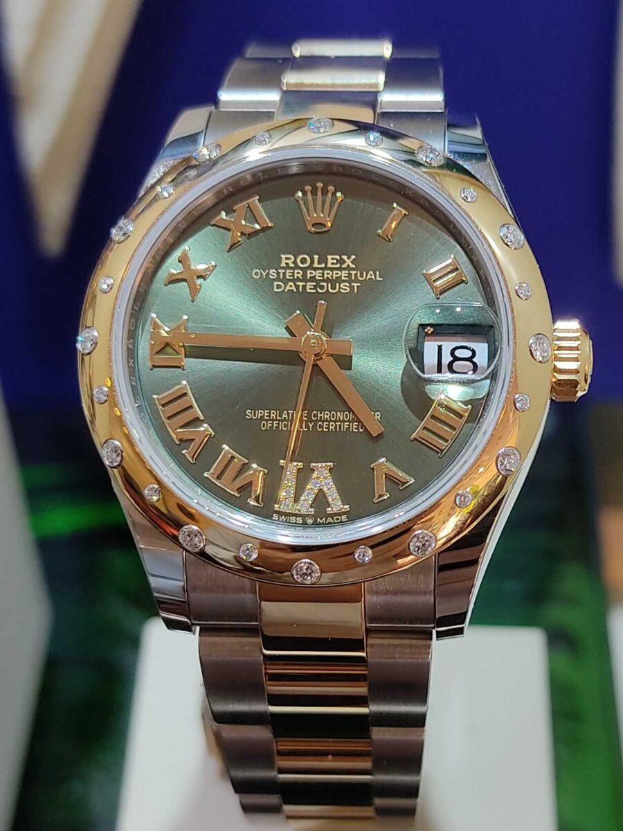 Rolex Datejust Ladies Green Diamonds 31mm | Gothelf A. Watches