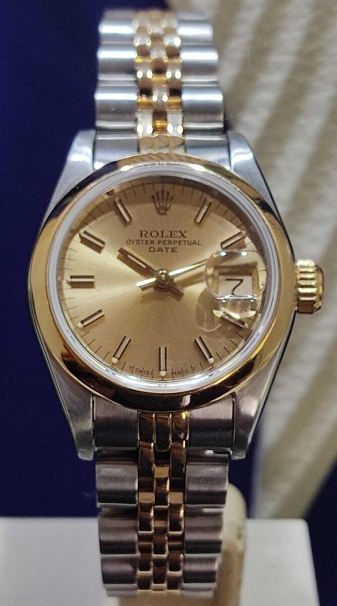 Rolex Date 26mm Ladies Steel & Gold | Gothelf A. Watches — 2