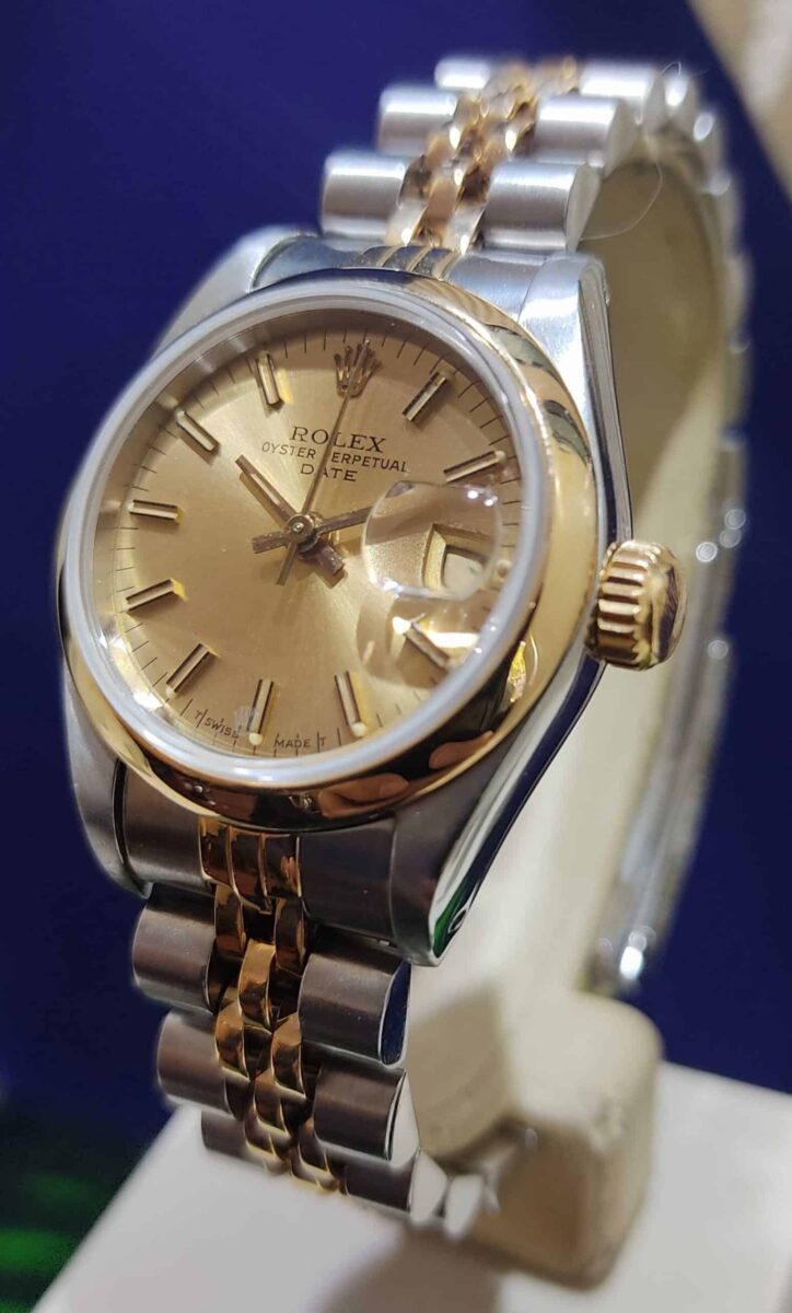 Rolex Date 26mm Ladies Steel & Gold | Gothelf A. Watches — 3