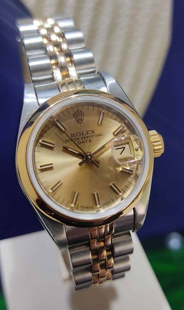 Rolex Date 26mm Ladies Steel & Gold | Gothelf A. Watches — 4