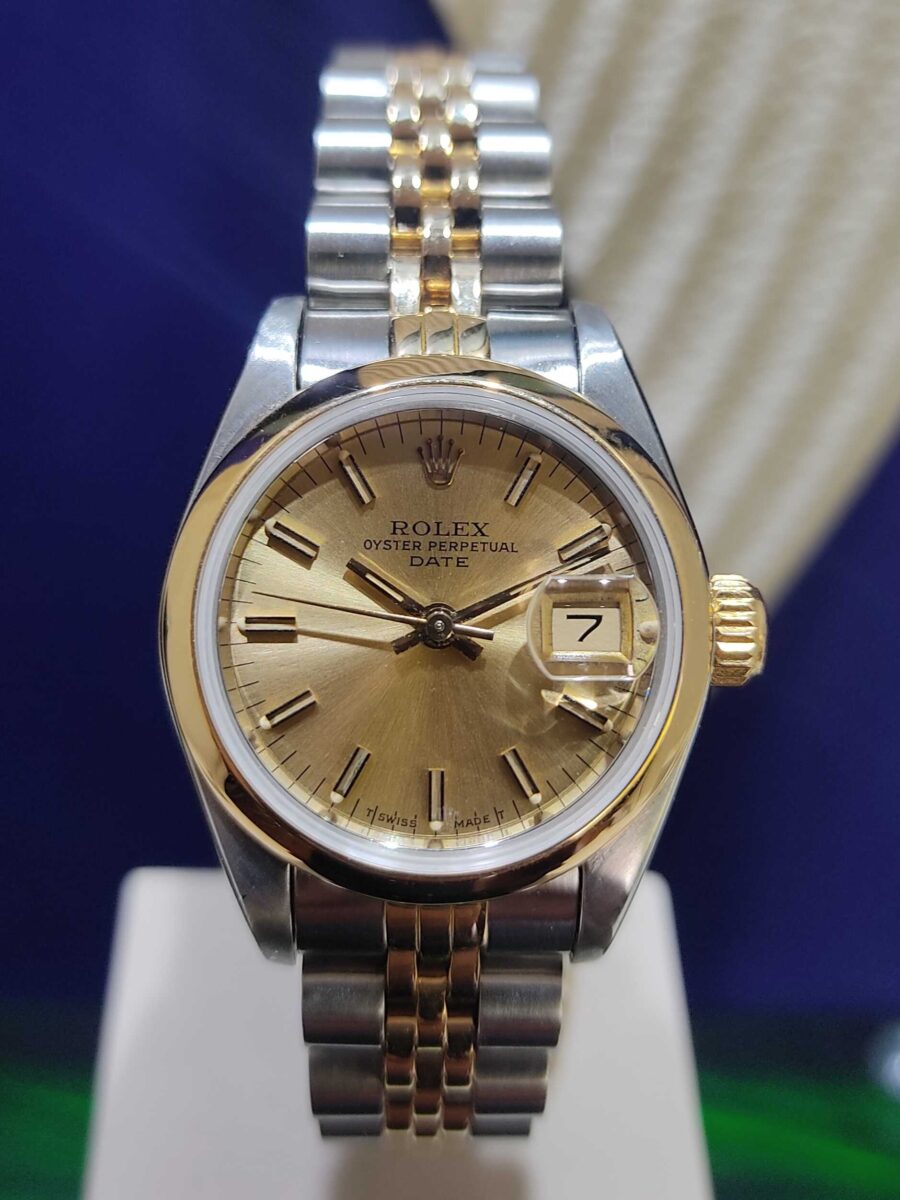 Rolex Date 26mm Ladies Steel & Gold | Gothelf A. Watches