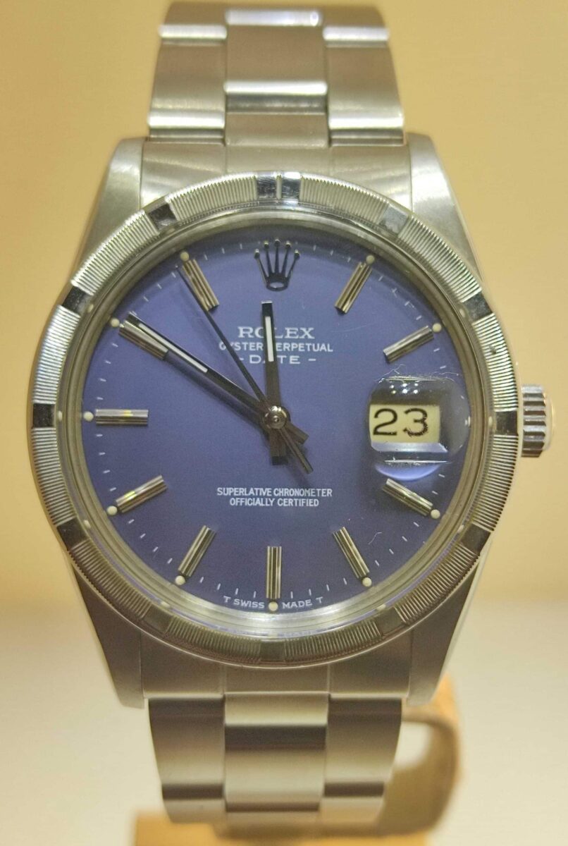 Rolex Date 34mm Blue Vintage | Gothelf A. Watches — 3