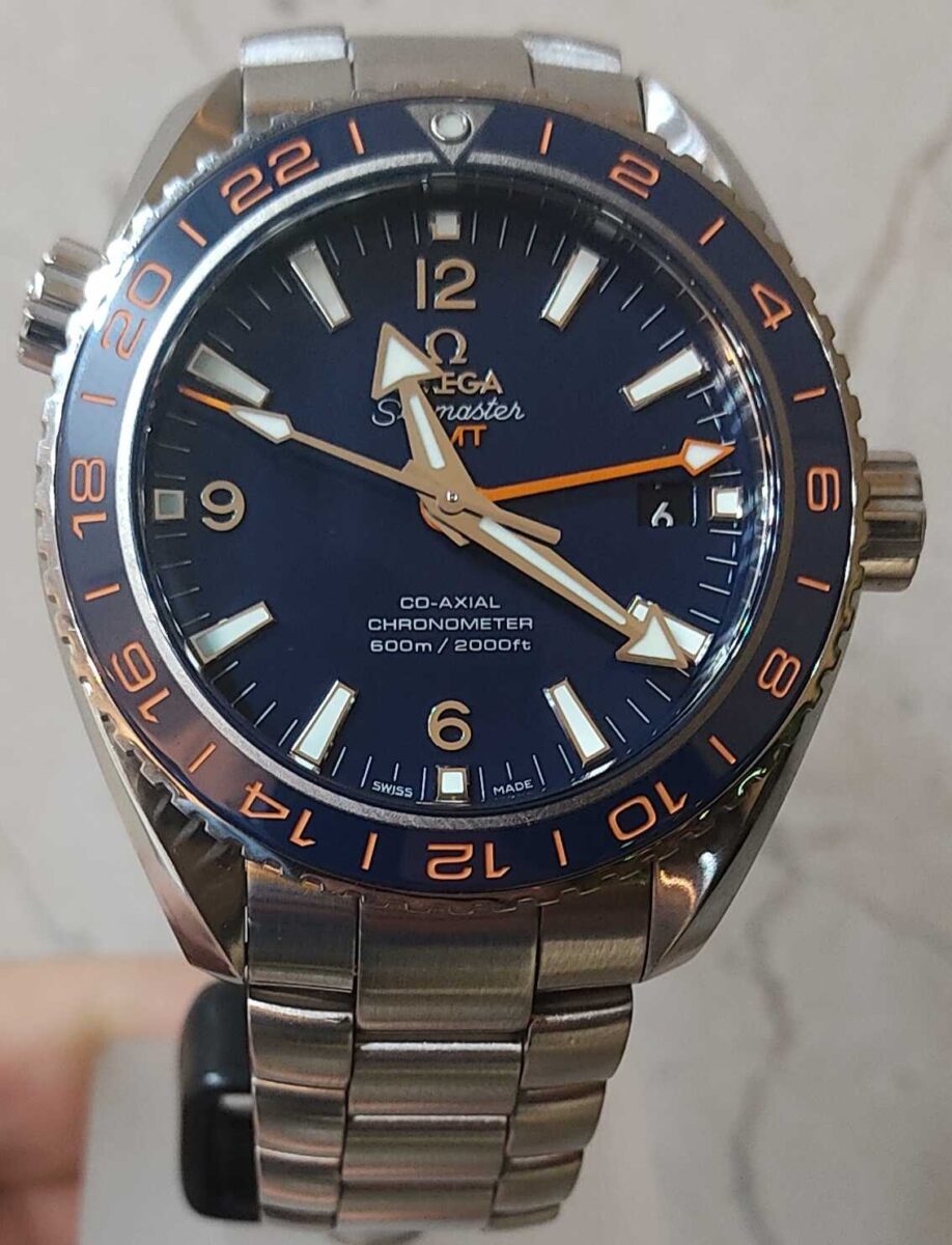Omega Planet Ocean GMT Blue Ceramic 43.5mm | Gothelf A. Watches