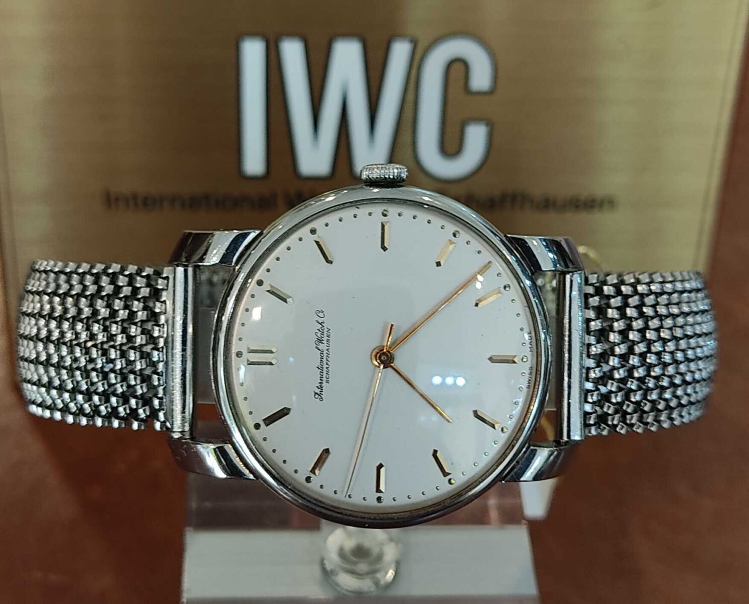 International Watch Co (IWC) Schaffhausen caliber 89 Vintage Steel | Gothelf A. Watches — 6