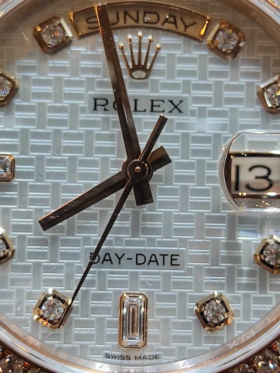 Rolex Day-Date Rose Gold Diamonds 36mm New 2021 | Gothelf A. Watches — 4