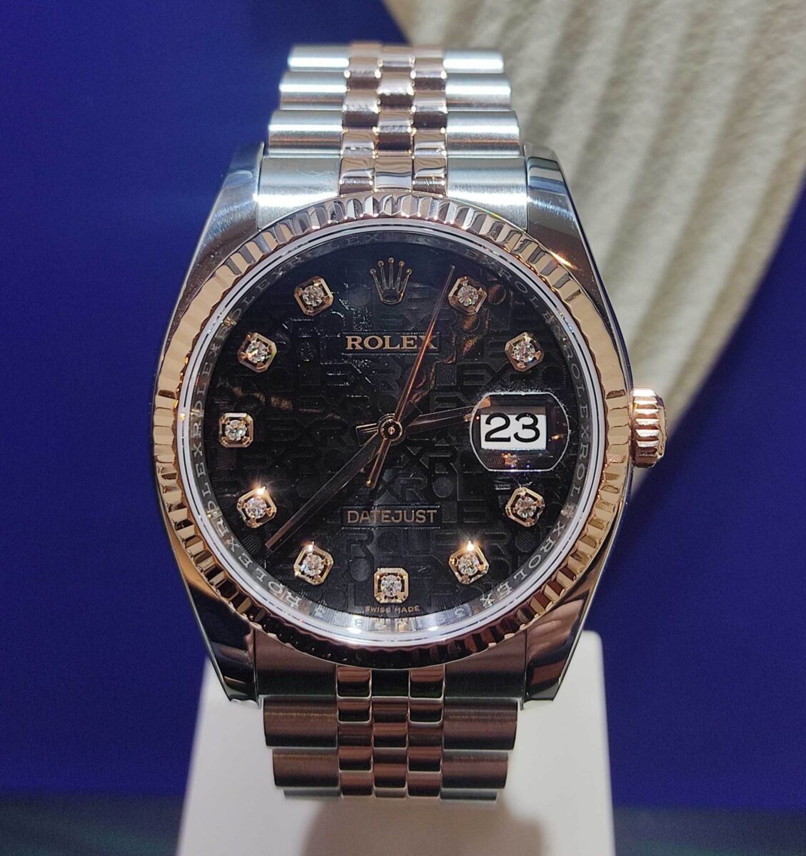 Rolex Datejust 36mm Rose Gold Diamonds Dial | Gothelf A. Watches