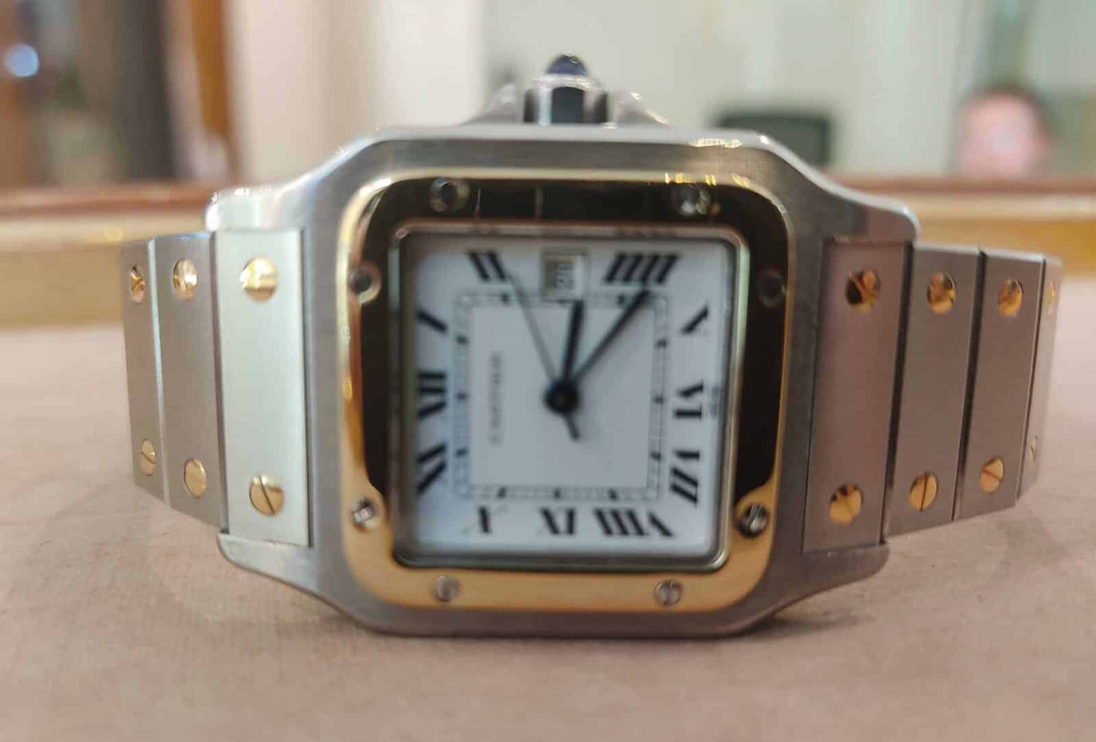 Cartier Santos Galbee Steel & Yellow Gold Automatic | Gothelf A. Watches — 2
