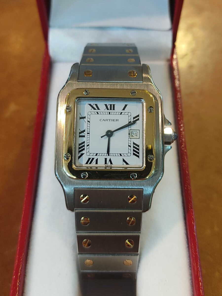 Cartier Santos Galbee Steel & Yellow Gold Automatic | Gothelf A. Watches