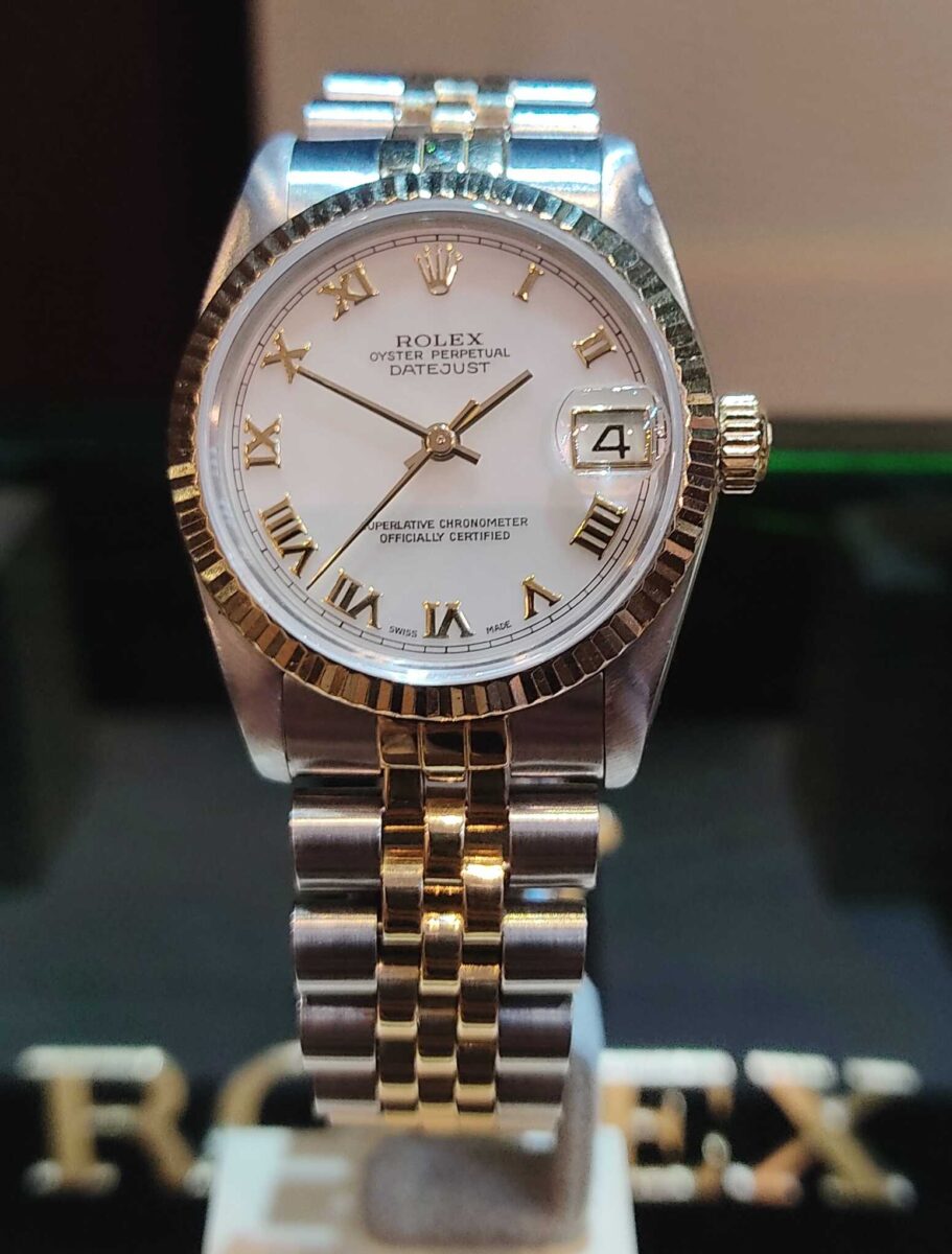 Rolex Datejust Ladies 31mm Steel & 18k Yellow Gold MOP Dial | Gothelf A. Watches