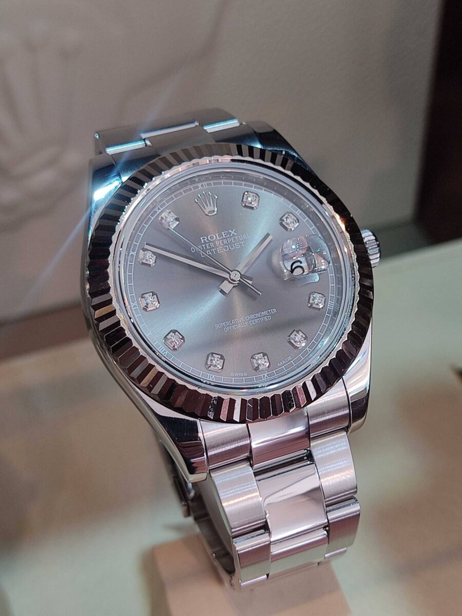 Rolex Datejust II Rhodium Diamonds Dial 41mm | Gothelf A. Watches — 4