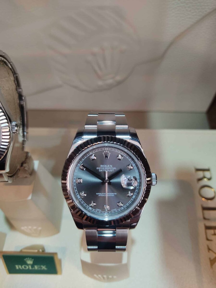 Rolex Datejust II Rhodium Diamonds Dial 41mm | Gothelf A. Watches — 2